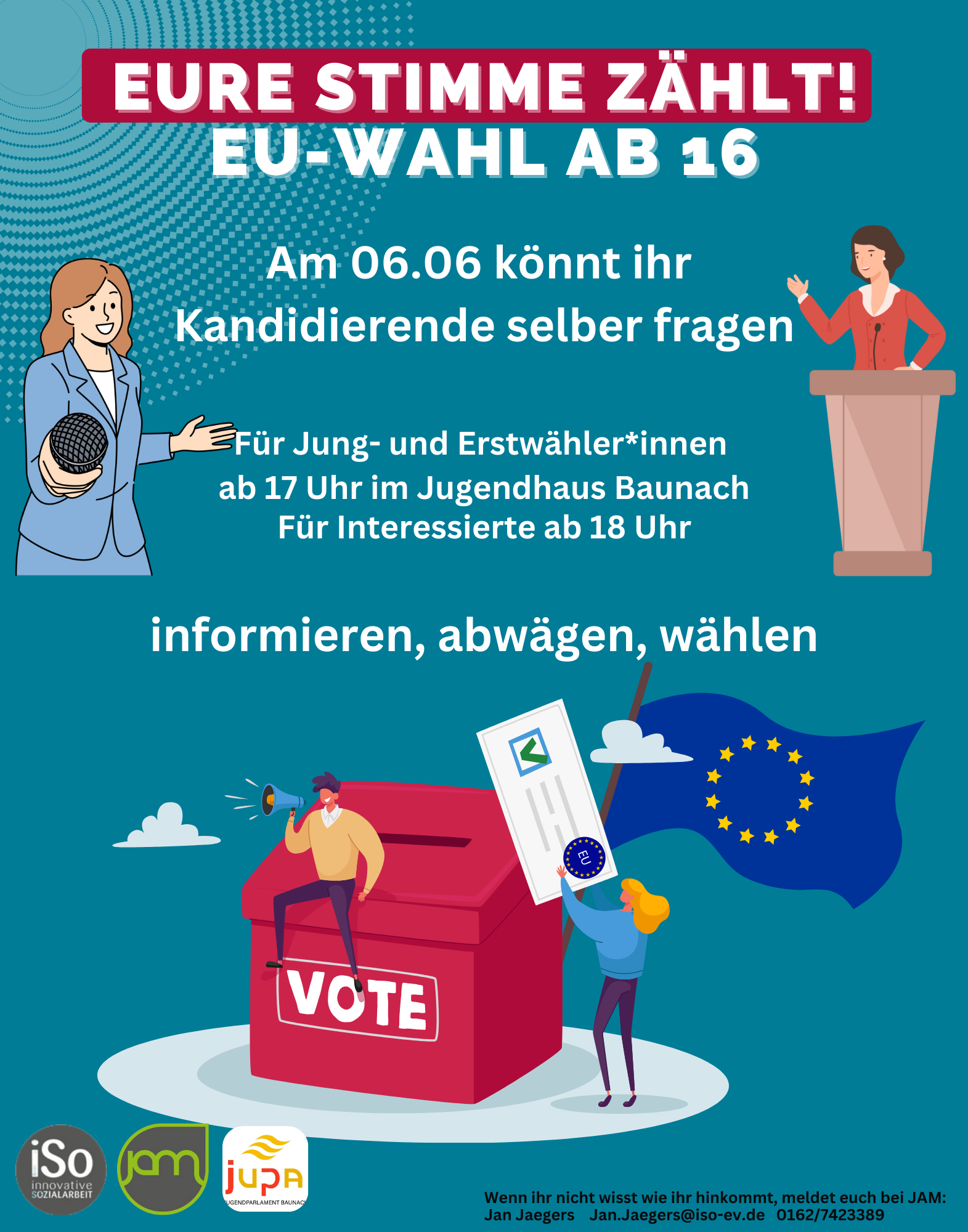 Infoveranstaltung für Jungwähler ab 16 zur Europawahl