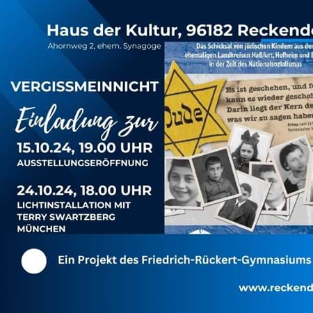 Einladung "Vergissmeinnicht" Haus der Kultur